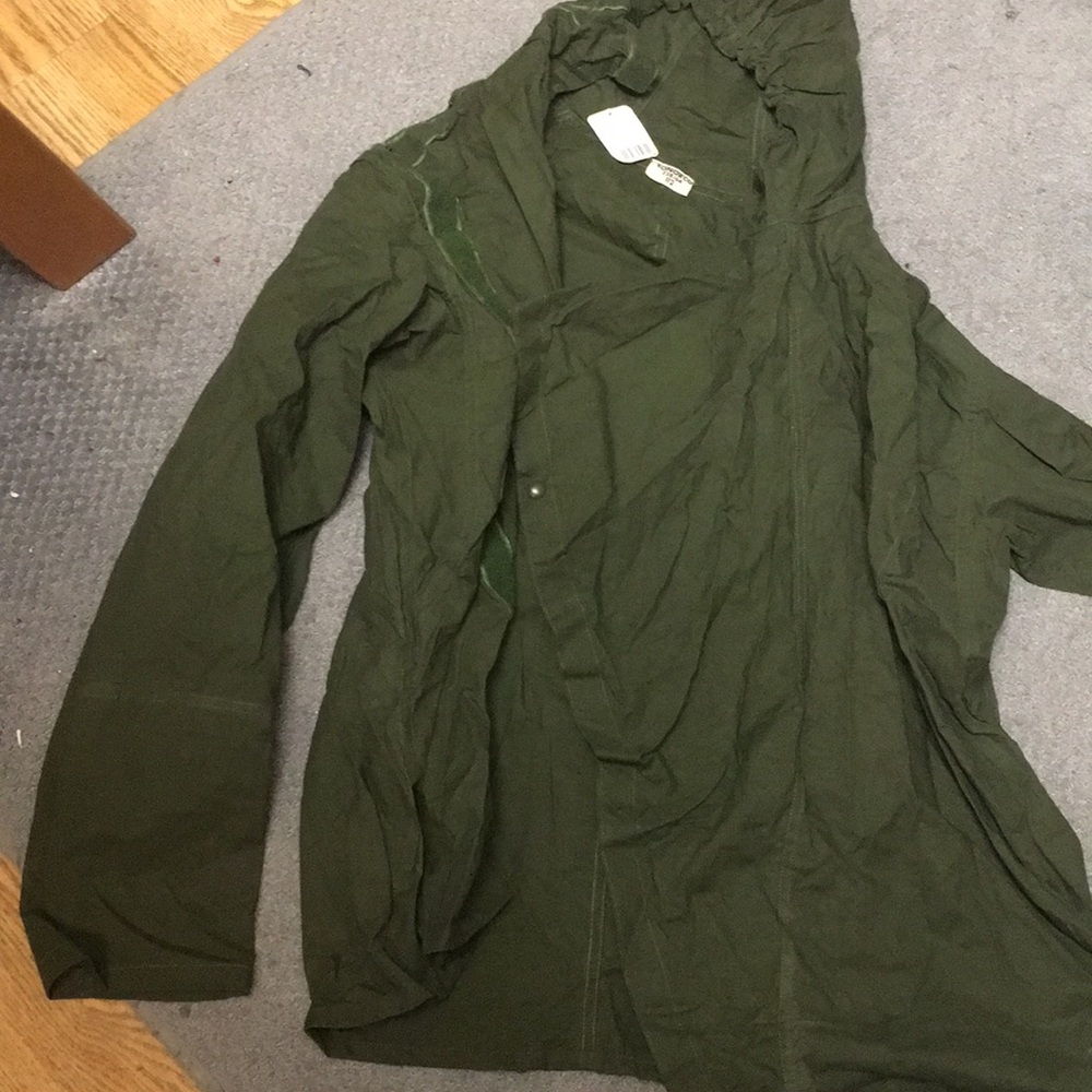 Oversized army green jacket